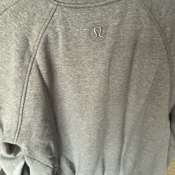 NEW LULULEMON Scuba Oversized Gray Varsity Jacket Plush - Super Cute! MSRP: $168 - Picture 15 of 16